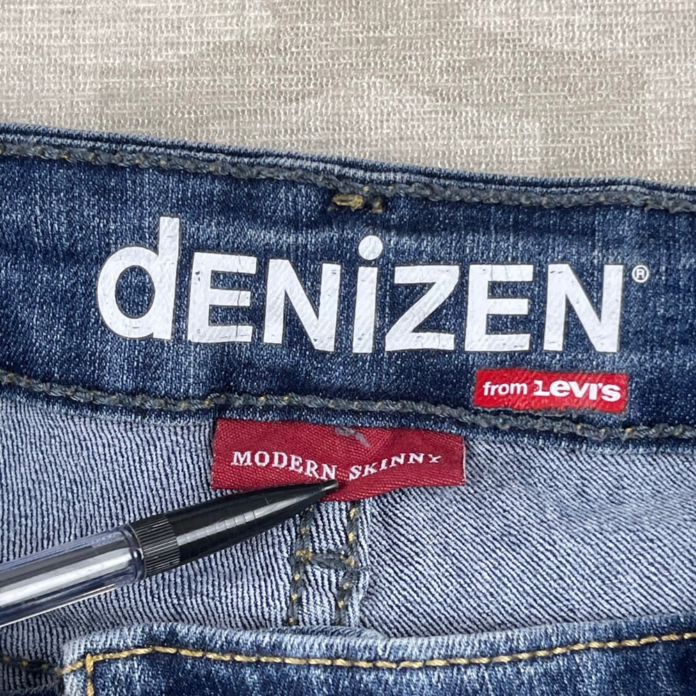 Denizen from Levi's Modern Skinny Women 16 Blue Good Stretch Denim Jeans - Picture 5 of 9